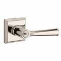 Baldwin Federal Lever Non Handed Keyed Entry with Traditional Square Rose, Polished Nickel EN.FED.R.TSR.141